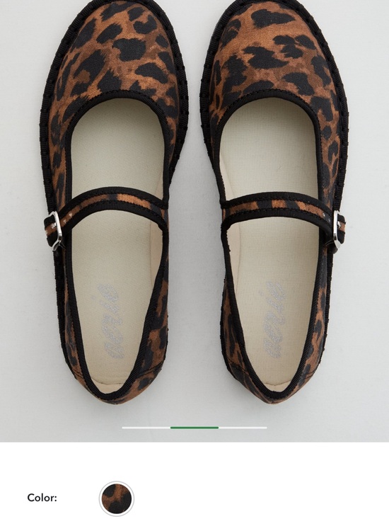 aerie Shoes - aerie Leopard-Print Mary Jane Flats in Brown & Black size 7